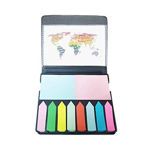 Carte du monde LGBT arc-en-ciel adhésive, cadeau idéal design inclusif