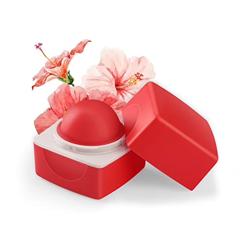 Organic Harvest Red Hibiscus Flavour Lip Balm With Benefits of Hibiscus, Jojoba Oil & Shea Butter, Lip Care for Dry & Chapped Lips, 100% Organic, Paraben & Sulphate Free For Girls & Women - 10 gm Cover