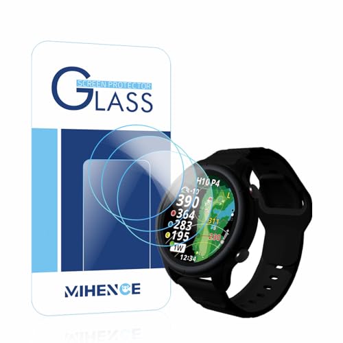 �y3������z Mihence Compatible for Shot Navi VELLIX V12 �ی�t�B����, 9H �K���X�ی�t�B���� �Ή� VELLIX V12 / S42 Smartwatch�X�}�[�g�r���v ���E���h�G�b�W �E�H�b�`�w��h�~�ی�