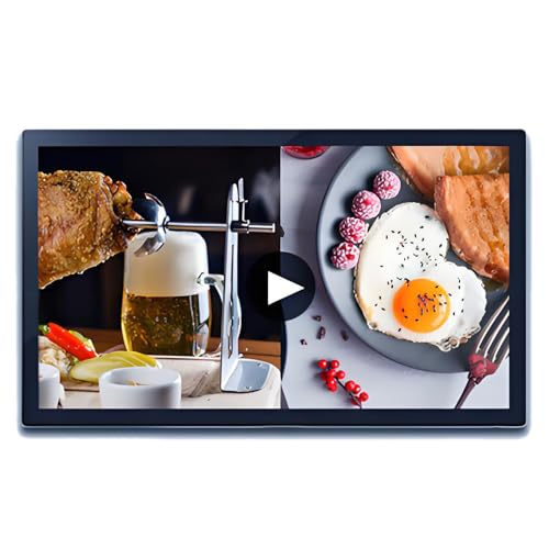 SHENGSHIYU Ecran Affichage Dynamique pour Vitrine,Mode Paysage/Portrait,Diffusion à Distance/par Clé USB,Murale/Encastrée,écran Publicitaire LED pour Lire...