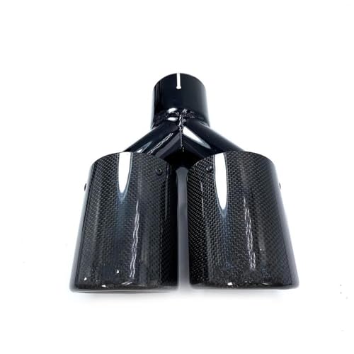 Tuyau d'échappement noir brillant de 83mm pour remplacer un embout de silencieux usé