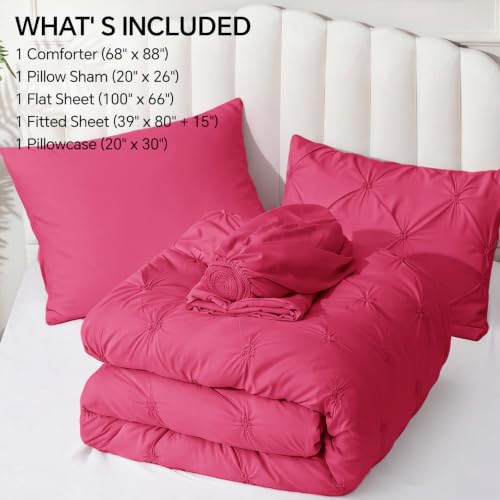Image of BEDELITE Twin XL Comforter Set Hot Pink,Lightweight & Soft Comforter