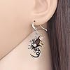 NEWEI Enamel Alloy Dinosaur Fantasy Dragon Earrings Drop Dangle Animals Jewelry for Women Dragons Gifts (Clay) #1