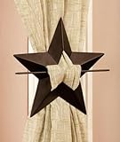 Set of 2 Star Curtain Metal Tie Backs by Curtain Tieback