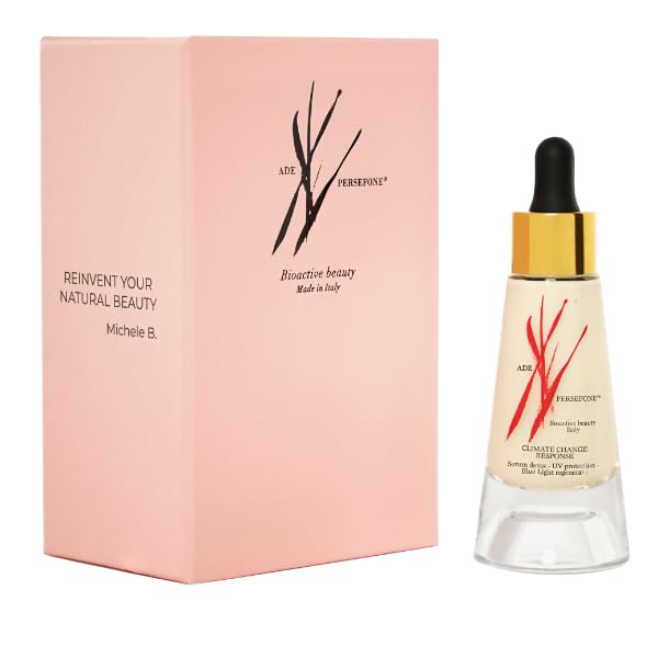Siero Viso Waterless Effetto Idratante, detox, protezione UV e luce blu, rigenerante, idratante, effetto lifting, Contiene niacinamida (vitamina B3), 30ml