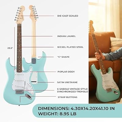 Fender Squier Stratocaster Electric Guitar - Daphne Blue