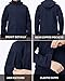 MAGCOMSEN Mens Softshell Jacket, Water Resistant Snow Ski Jacket Fleece Lined Winter Coats for Hiking Outdoor Navy M