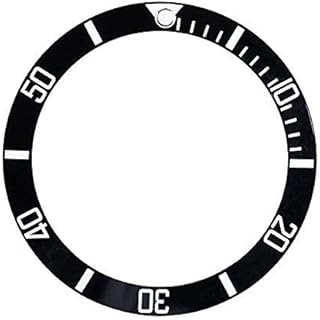Dilwe Watch Bezel Insert Parts, 4 Colors Watch Bezel Plastic Material Bezel Insert Loop Watch Dial Replacement Part Fashionable Watch Accessories For men and women(Black)