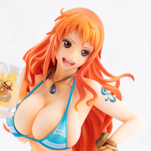 Megahouse One Piece Figurine à collectionner Nami (version 20e anniversaire BB_SP) - Édition limitée « Portrait of Pirates » Figurine de collection – vue 9