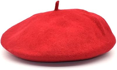 Felt Vintage Newsboy Cap Fashion Autumn Spring Beret Retro Casual Flat Hat for Men Women Travel Holiday Red