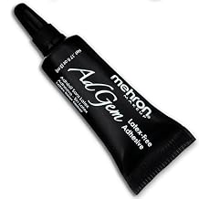 Mehron Makeup AdGem Adhesive | Latex-Free Body & Eyelash Glue for Rhinestones & False Lashes | Strong, Cosmetic Adhesive .17 fl oz 5 ml | Made in the USA