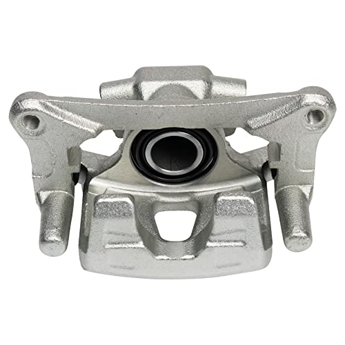 Image of TRQ Rear Brake Caliper Set Brackets Hardware Zinc Coated Compatible with 2009-2011 Mitsubishi Lancer 2007-2013 Outlander