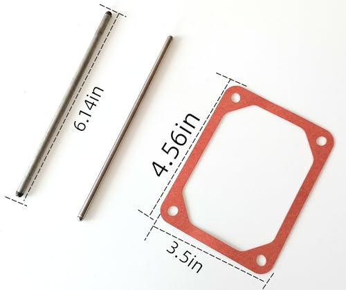 690981 690982 Compatible Replacement Push Rod Set & Valve Cover Gasket Compatible with Replacement B & S 690971 - Thumbnail 4