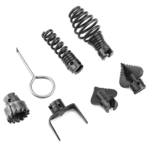 Cabeza cortante para máquina de dragado, 7 piezas, 16 mm, acero manganeso, robusta, para limpiador de tuberías y desagües miniatura 7