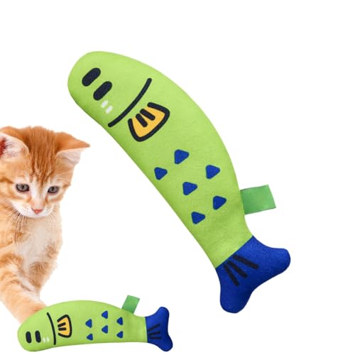 Janurium Juguete interactivo para gatos – Juguete de hierba gatera para interiores – Juguetes antiarañazos, juguetes interactivos de 26 cm para entretenimiento en interiores