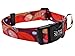 Dutch Dog Amsterdam Fashion Dog Collar, 10 to 15-Inch, Ruby Harvest