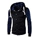 Produktbild Kobay Herren Männer Mantel Jacke Outwear Pullover Winter Schlank Hoodie Warme Kapuzenpulli Mehrere Farben