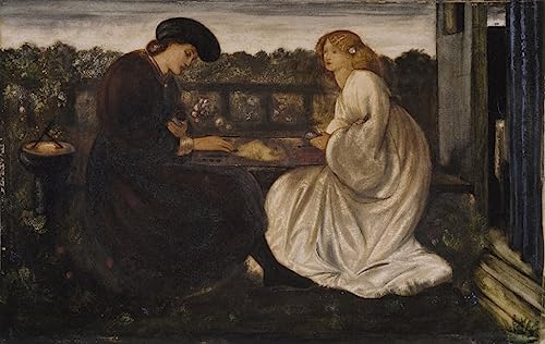 Peinture sur Toile Joueur de Backgammon pour Habiller un Mur de Chambre