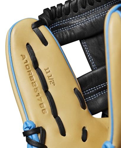 Wilson Fall 2024 A1000&reg; 1786 11.5&rdquo; Infield Baseball Glove - Blonde/Black/Cool Blue, Right Hand Throw