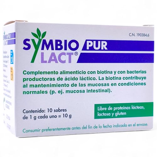 Symbiopharm SymbioLact Pur 10 Sobres - Probiótico Digestivo Libre de