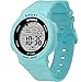 Produktbild XIATIANDEDIAN Digitale Uhr for Kinder Handgelenk Kunststoff PU Outdoor Sports Multifunktionale Bunte Lichter Wasserdicht LED Digital Watch-Studenten und Kinder, blau (Color : Blue)