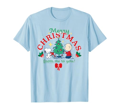 Peanuts Snoopy Xmas Charlie Brown Weihnachtsbaumgeschenke T-Shirt
