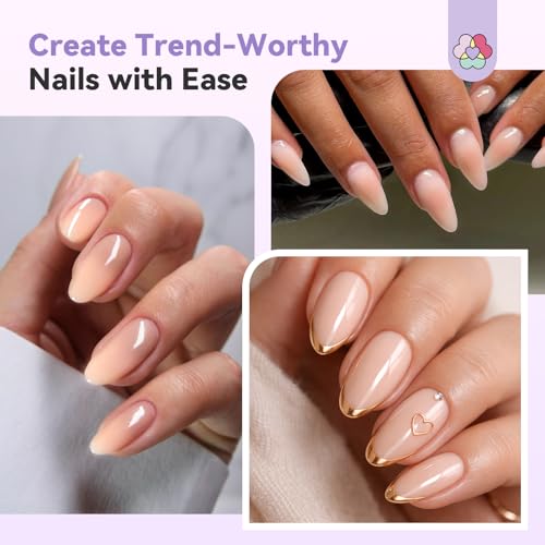 Image of SAVILAND Airbrush Gel Nail Polish Dilution Free: Light Nude Airbrush Paint for Nails Hema & Acetone Free Non Toxic No Clogging for Creating Ombre Nails Aura Nails Design Salon 20 ml