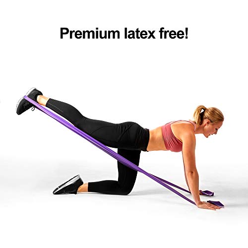 Super Exercise Band Purple Heavy Strength Latex Free Resistance Band Material In 16 Yard (50 Ft.) Bulk Rolls. Home Gym Training For Physical Therapy, Pilates, Stretching, Yoga, And Strength Workouts. #TOP2