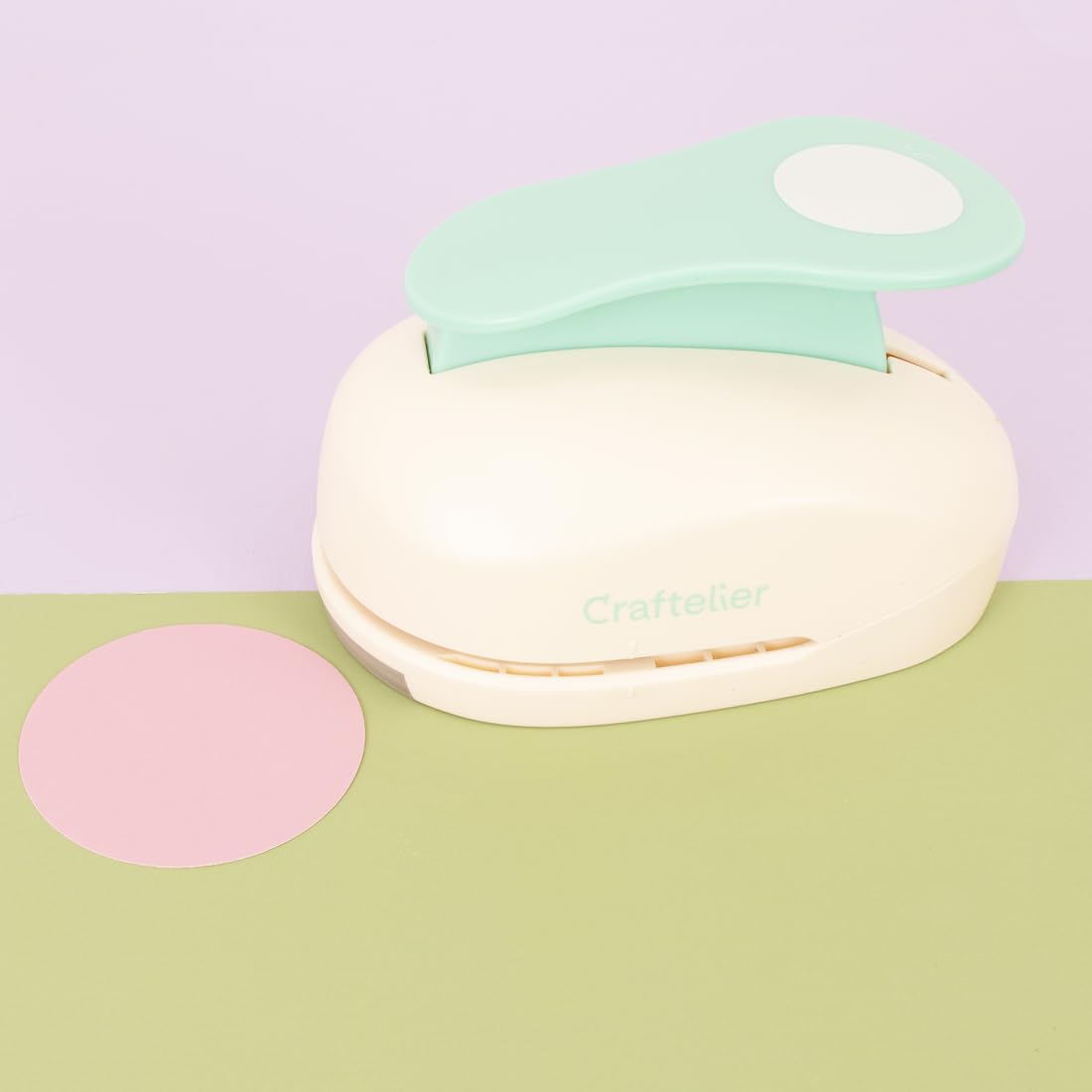 Craftelier - Circle Punch 3" (7.62 cm) Diameter for Paper and Cardstock, Ideal for Scrapbooking and Crafts, Size 5.9 x 3.74 x 4.13 Inches