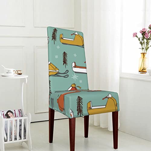 Chair Covers For Dining Room Snowmobiles-Vintage-Mustard-Orange Dining Chair Slipcover For Kitchen,Hotel,Restaurant #TOP2