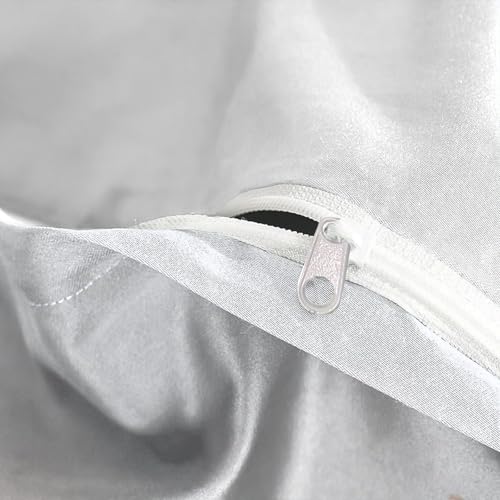 Parure de lit fermeture eclair 200x200cm pour lit double confortable - 8