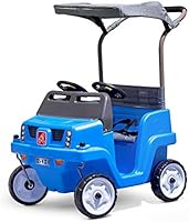 Step2 Side-by-Side Push Around SUV | Two-Seater Toddler Push Car | Blue