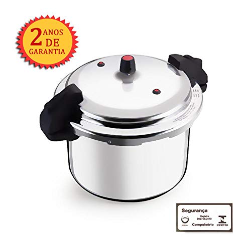 Panela de Pressão Fechamento Externo Polida 12L - Alumínio Nacional