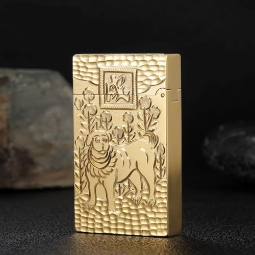 Encendedor de cobre con diseño del zodiaco chino miniatura 1