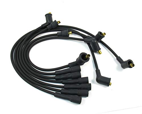 PerTronix 706101 Flame-Thrower 7mm Spark Plug Wires Set, High Performance, Custom Fit, 6 Cylinder, Black