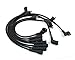 Pertronix 706101 Flame-Thrower Black Custom Fit 6 Cylinder Spark Plug Wire