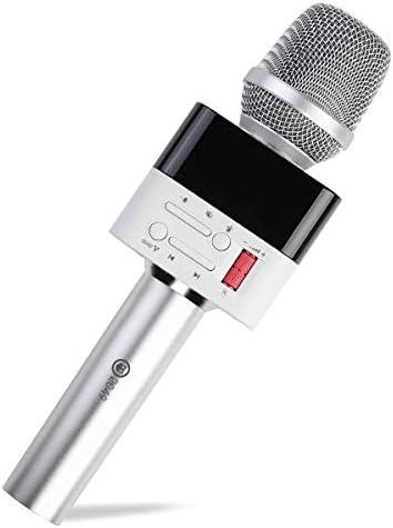 2049 X50 2x13w Cardioid Dynamic Karaoke Microphone, Handheld Wireless Bluetooth Karaoke Systems Karaoke Microphone for Home/Outdoor/Party/Car Compatible with Smart phone/PC/Mp3/Mp4/TV