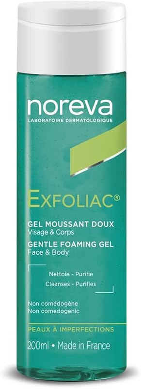 Gel de limpeza facial espumante Noreva Exfoliac, 200 mL