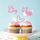 42 Stück Its A Girl Tortendeko Babyparty Deko Mädchen Set Rosa Cupcake-Topper Mit Schleife Kleid Herz Glitzer Muffin Deko Rosa Zur Geschlechtsenthüllung Für Taufe Baby Shower Party Deko