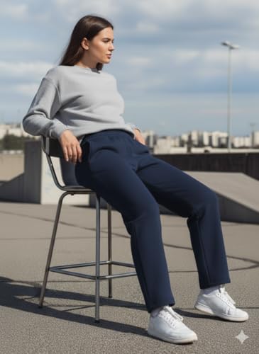 Image of Mack Jonney Women's Solid Fleece Track Pants | Warm & Durable Casual Lowers | Trendy Lowers-M5306