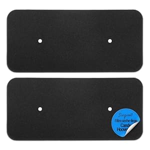 Siegvoll 2 x Filtres Sèche Linge Candy, Filtre Éponge pour Sèche-linge Hoover Candy 40006731, 272 x 126 x 10 mm, Tapis Filtrant pour Sèche-linge à Pompe Chaleur et Séchoir à Condensation