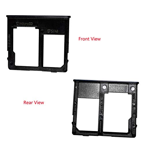 A10E Dual Sim Card Tray Slot Replacement For Samsung Galaxy A10E A102U 5.83 Inch 2019 With Eject Pin (Black) #TOP3