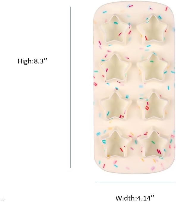 Molde de Silicona para Cubos de Hielo en Estrella Set x2 miniatura 2