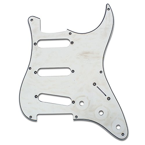 Golden Age Strat Pickguard �V���O���R�C���s�b�N�A�b�v3���p 3�w���~�l�[�g�����b�N�z���C�g/�u���b�N/�z���C�g