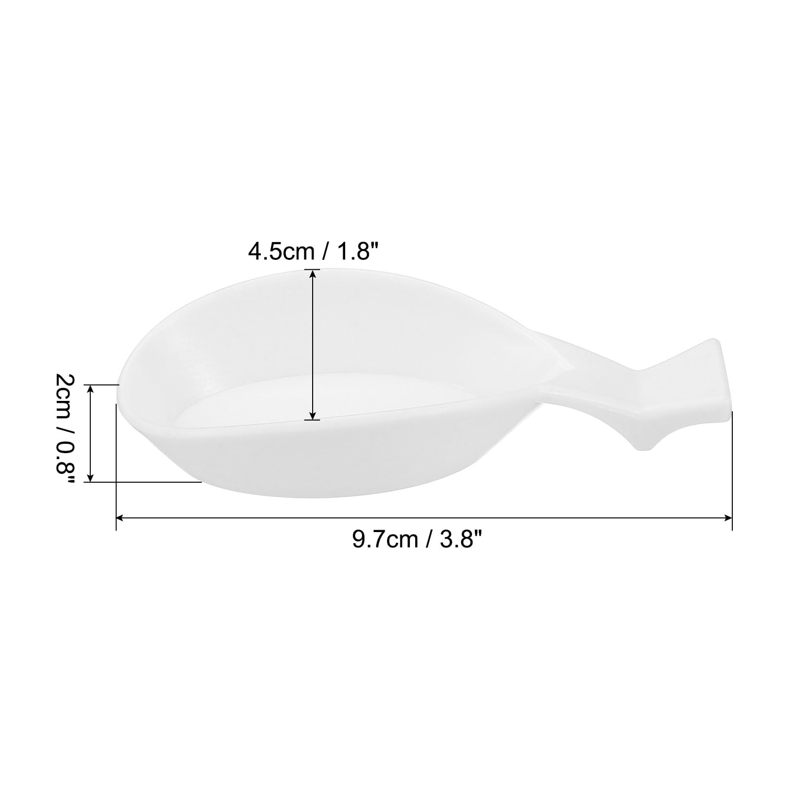 PATIKIL Ink Dish Plate for Chinese Calligraphy Writing 10 Pcs Plastic Ink Holder Rest Ink - Image 2