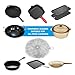 Cast Iron Skillet Cleaner, 7in 316 Stainless Steel Cast Iron Scraper Lodge Chainmail Scrubber Cast Iron Cleaning Kit Steel Scrubber for Skillet, Wok, Pot, Ovens