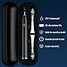 AURAGLOW Sonic Electric Toothbrush for Adults – Rechargeable, 40,000 VPM, 5 Modes, Removes 10x More Plaque, IPX7 Waterproof, Wireless Charging, 30-Day Battery, 2 Brush Heads & Travel Case