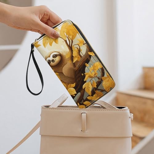 Portefeuille en cuir imprimé : cadeau de vacances idéal