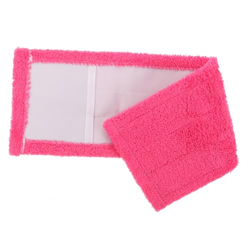 BIUDECO Recambio Mop Microfibra Coral Rojo para Fregona Funda Reemplazo Fácil Paño Limpieza Duros y Delicados Reutilizable y Lavable Uso Doméstico y Profesional