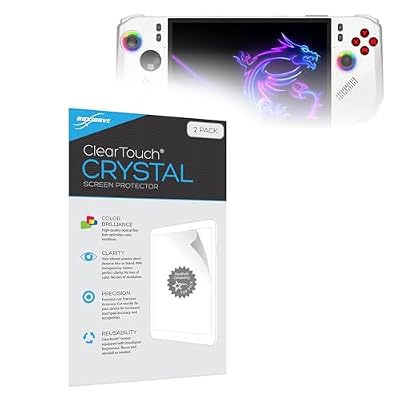 BoxWave Screen Protector Compatible With MSI Claw A8 BZ2EM (8 in) - ClearTouch Crystal (2-Pack), HD Film Skin - Shields From Scratches